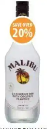 Supabarn malibu white rum with coconut offer