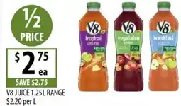 Supabarn V8 juice offer