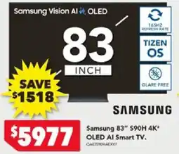 Harvey Norman Samsung 83" S90H 4K* OLED AI Smart TV offer