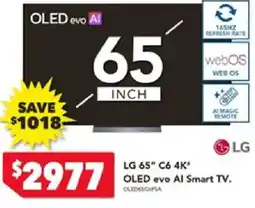 Harvey Norman LG 65" OLED evo Al Smart TV offer