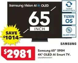 Harvey Norman Samsung 65" S90H 4K OLED AI Smart TV offer
