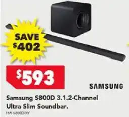 Harvey Norman Samsung S800D 3.1.2-Channel Ultra Slim Soundbar offer
