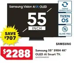 Harvey Norman Samsung 55" $90H 4K* OLED AI Smart TV offer