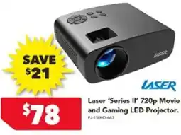 Harvey Norman Laser 'Series II' 720p Movie and Gaming LED Projector offer