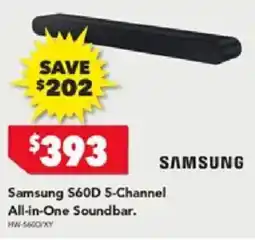 Harvey Norman Samsung S60D 5-Channel All-in-One Soundbar offer