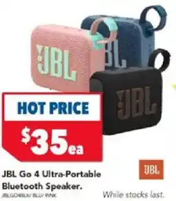 Harvey Norman JBL Go 4 Ultra-Portable Bluetooth Speaker offer