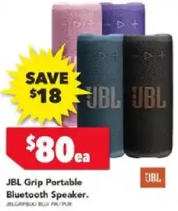 Harvey Norman JBL Grip Portable Bluetooth Speaker offer