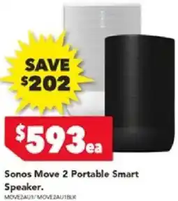 Harvey Norman Sonos Move 2 Portable Smart Speaker offer
