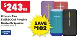 Harvey Norman Ultimate Ears EVERBOOM Portable Bluetooth Speaker offer