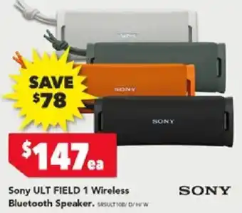 Harvey Norman Sony ULT FIELD 1 Wireless Bluetooth Speaker offer