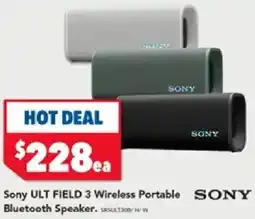 Harvey Norman Sony ULT FIELD 3 Wireless Portable Bluetooth Speaker offer