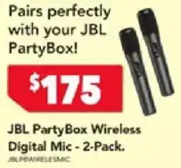 Harvey Norman JBL PartyBox Wireless Digital Mic offer