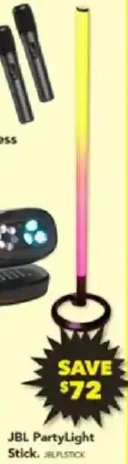 Harvey Norman JBL PartyLight Stick offer