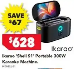 Harvey Norman Ikarao 'Shell S1' Portable 300W Karaoke Machine offer
