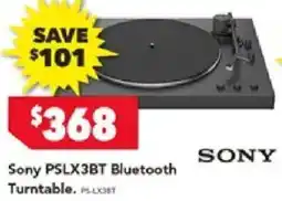 Harvey Norman Sony PSLX3BT Bluetooth Turntable offer