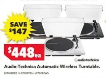 Harvey Norman Audio-Technica Automatic Wireless Turntable offer
