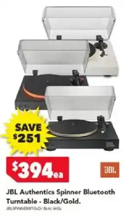 Harvey Norman JBL Authentics Spinner Bluetooth Turntable offer