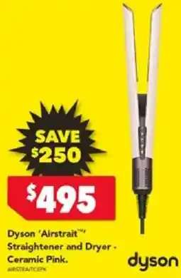 Harvey Norman Dyson 'Airstrait™ Straightener and Dryer offer