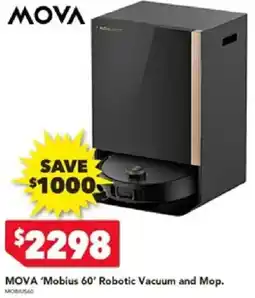 Harvey Norman MOVA 'Mobius 60' Robotic Vacuum and Mop offer