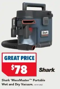 Harvey Norman Shark 'MessMaster™ Portable Wet and Dry Vacuum offer