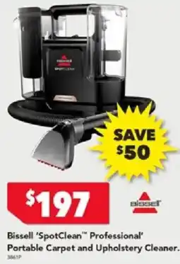Harvey Norman Bissell 'SpotClean" Professional' Portable Carpet and Upholstery Cleaner offer
