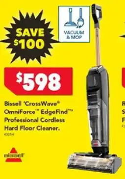 Harvey Norman Bissell 'CrossWave® OmniForce™ EdgeFind™** Professional Cordless Hard Floor Cleaner offer