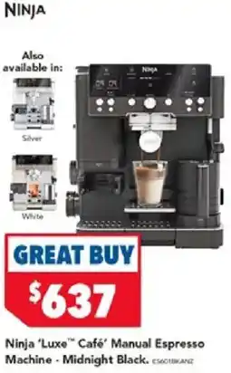 Harvey Norman Ninja 'Luxe™ Café' Manual Espresso Machine offer