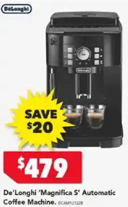 Harvey Norman De'Longhi 'Magnifica S' Automatic Coffee Machine offer