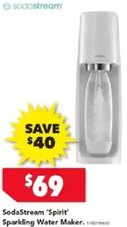 Harvey Norman SodaStream 'Spirit' Sparkling Water Maker offer