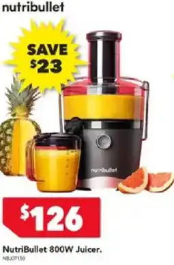 Harvey Norman NutriBullet 800W Juicer offer