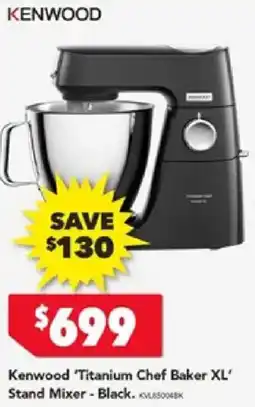 Harvey Norman Kenwood 'Titanium Chef Baker XL' Stand Mixer offer