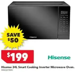 Harvey Norman Hisense 34L Smart Cooking Inverter Microwave Oven offer