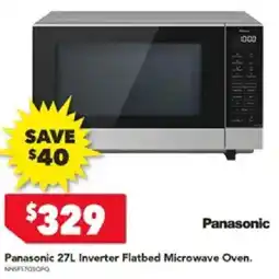 Harvey Norman Panasonic 27L Inverter Flatbed Microwave Oven offer