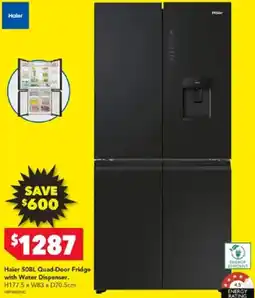 Harvey Norman Haler 508L Quad-Door Fridge with Water Dispenser offer