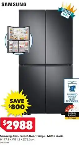 Harvey Norman Samsung 648L French-Door Fridge offer