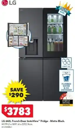 Harvey Norman LG 642L French-Door InstaView" Fridge offer
