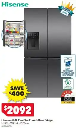 Harvey Norman Hisense 640L PureFlex French-Door Fridge offer