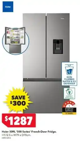Harvey Norman Haier 509L '500 Series' French-Door Fridge offer