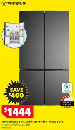 Harvey Norman Westinghouse 541l quad-door fridge offer