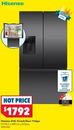 Harvey Norman Hisense 634L French-Door Fridge offer