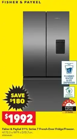 Harvey Norman Fisher & Paykel 511L Series 7 French-Door Fridge/Freezer. offer