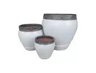 Centurion 3 Piece Planter Set, White