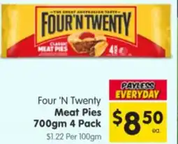 Spar Four 'N Twenty Meat Pies offer