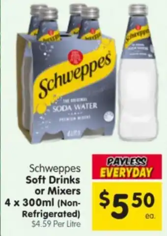 Spar Schweppes Soft Drinks or Mixers offer