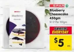 Spar Blueberry Cheesecake offer