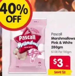 Spar Pascall Marshmallows Marshmallows Pink & White offer