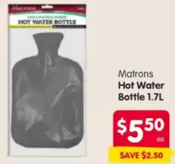 Spar Matrons Hot Water Bottle offer