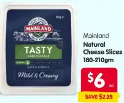 Spar Mainland Natural Cheese Slices offer
