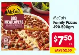 Spar McCain Family Pizzas offer