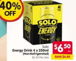 Spar Solo Energy Drink offer
